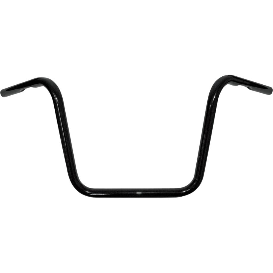 1in. Touring Ape Hanger Handlebar - 12in. - Gloss Black