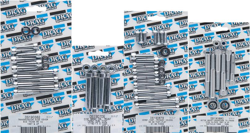 Individual Chrome Socket-Head Bolt Set - Button Head - Knurled