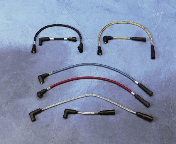 Braided Spark Plug Wires - Candy Apple Blue