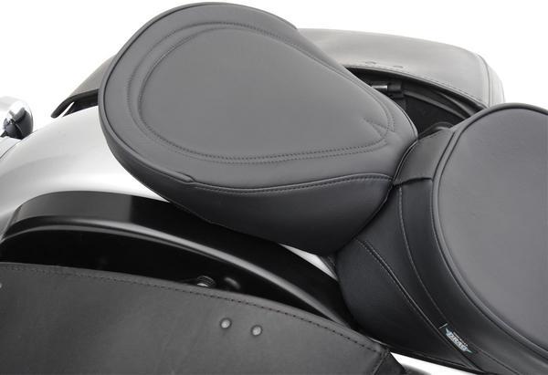 Solo Rear/Pillion Seat - Wide - Black Pinstripe