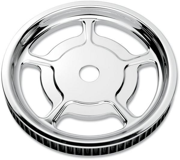 Universal Rear Cush-Drive Aluminum Pulley - Chrome - 1in