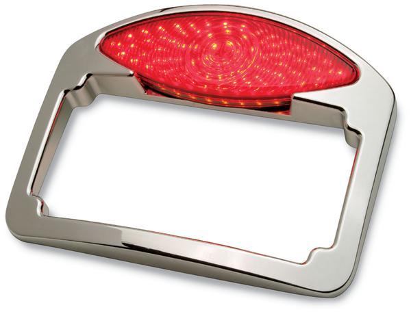 LED Taillight/Turn Signal/License Plate Kit - 5 1/2in H x 7in W - Chrome