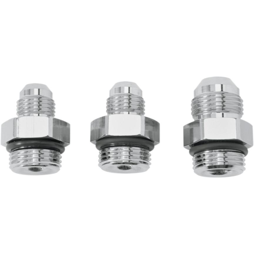 Oil Line Fitting Kit - Chrome
