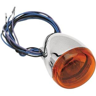 Duece-Style Turn Signal Lamps - Rear - Dual Filament - Amber Lens