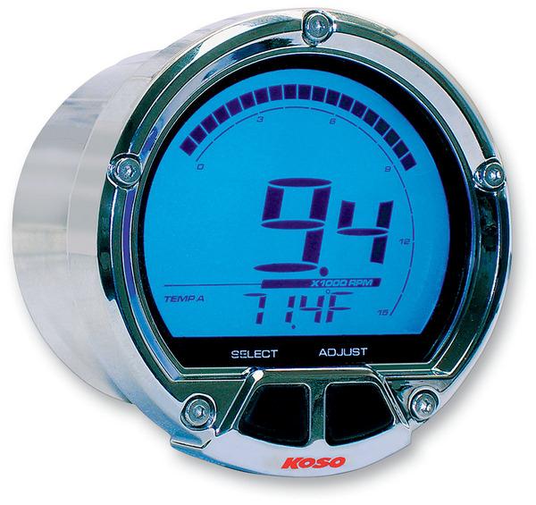 DL-02R Tachometer - Chrome Casing