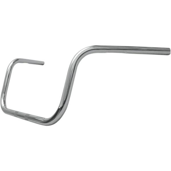 1in. Narrow Ultra Classic-Style Dresser Bend Handlebar - 9in. - Knurled and Dimpled - Chrome
