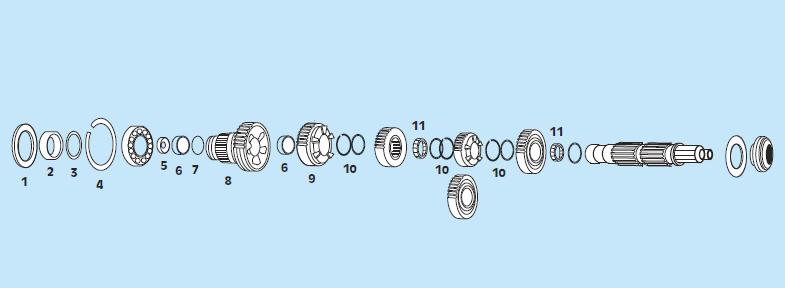 Needle Bearing 5th Gear Mainshaft for 5-Speed XL