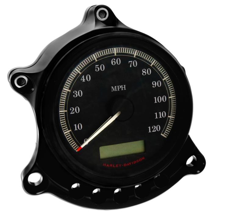 Cafe Gauge and Headlight Re-Locator - Black Anodized