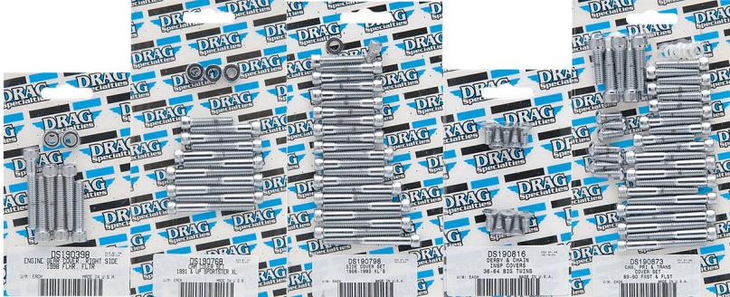 Chrome Socket-Head CAM/Primary Cover Bolt Set - Smooth