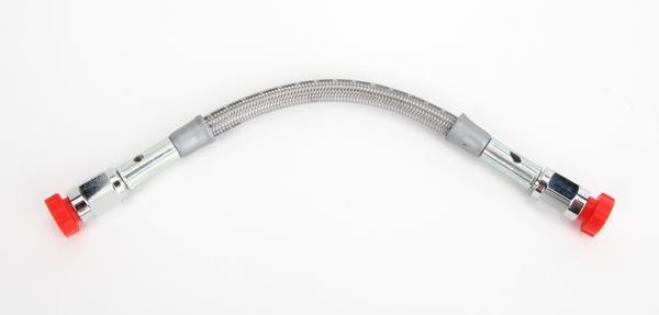 Universal DOT Clear Coat Brake Hose with Chrome Ends - 6in.