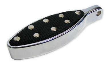 Banana Board Male Mount Footpegs - Chrome with Rivets