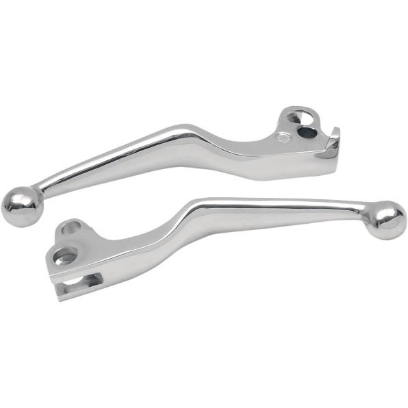 Wide Blade Lever Set - Chrome