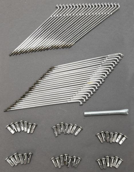 Chrome 9 5/8in. Spoke Set for Custom 21in. Rim