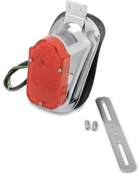 Universal Mount Tombstone LED Taillight with License Plate