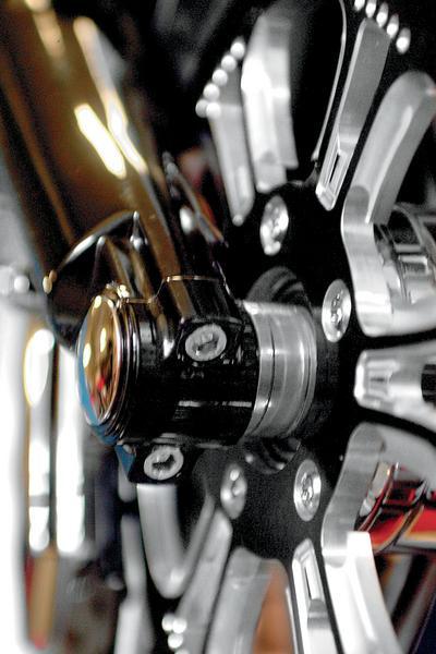 Lower Fork Leg/Axle Caps - Black