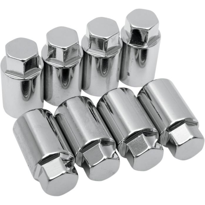 Cylinder Base Nut Kit - Cap Style - Chrome