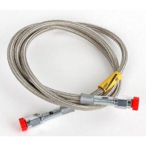 Universal Clear Coat Brake Hose with Stainless Steel Ends - 75in.