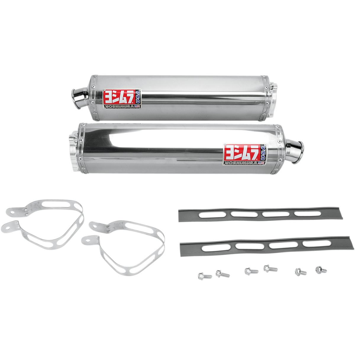 TRS Street Series Dual Bolt-Ons - Stainless Steel Mufflers