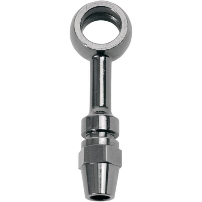 Pro System II Renegade Black Steel Straight Banjo Fitting - 7/16in.