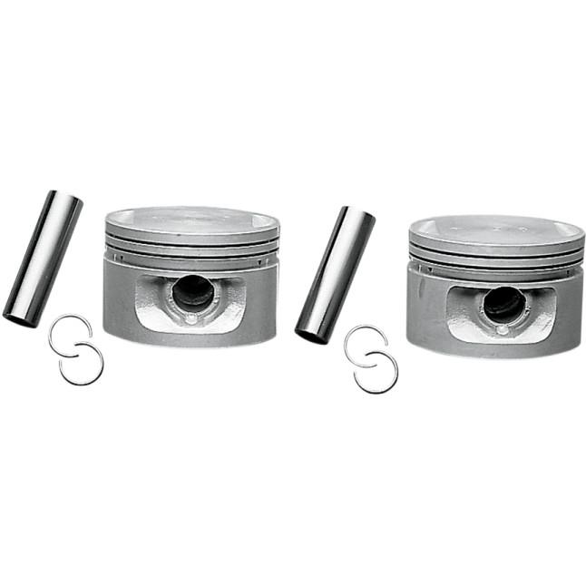 Piston Kit (1200cc., 3.498in. Bore) - Standard Bore, 9:1