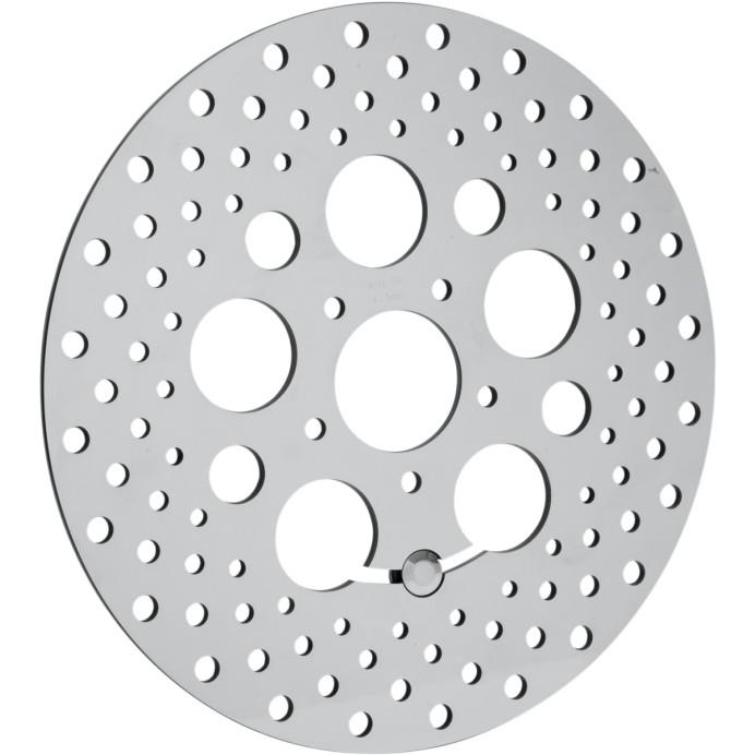 Polished Stainless Steel Drilled Brake Rotor