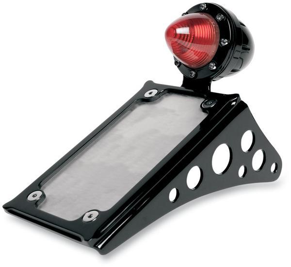 Tracker Taillight with License Plate Holder - Black
