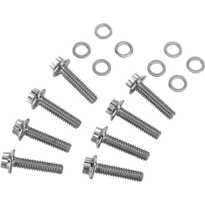 Lifter Block 12-Point Polished Stainless Engine Bolt Kit