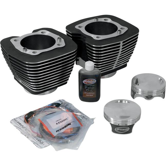 Monster Big Bore Kit (114in. Flat Top) - Bore 4.250in. - 10.5:1 Compression - Black/Highlighted Fins