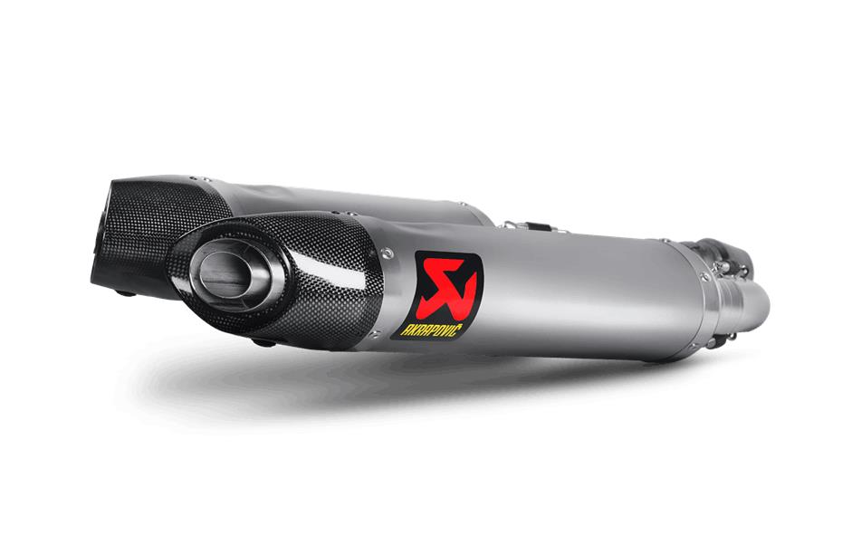 Slip-On Line Dual Exhaust - Titanium Muffler