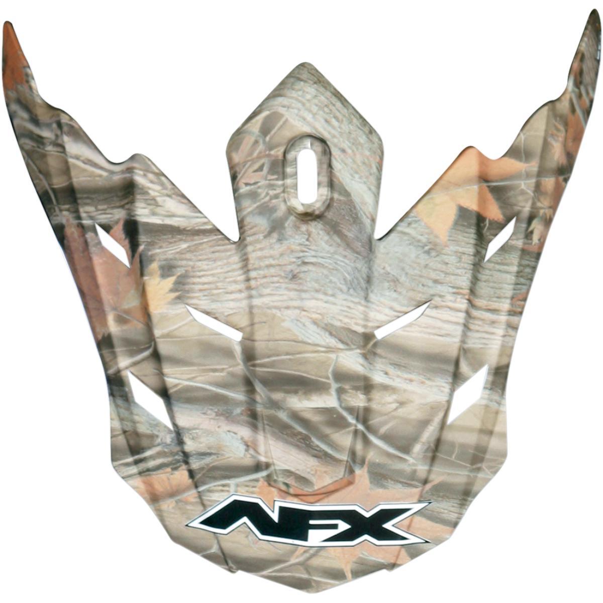 Peak for FX-17/Y Camo Helmets - Flat Wood