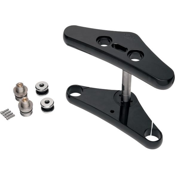 Mulleniun Triple Tree - Smooth, 5deg. Rake - Black Anodized