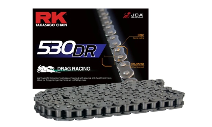530 DR Drag Racing O-Ring Chain - 140 Links - Natural