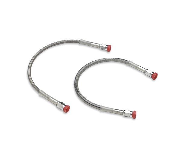 Universal DOT Clear Coat Brake Hose with Chrome Ends - 46in.