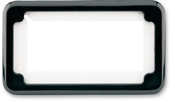 Beveled License Plate Frame - Black Powder Coat