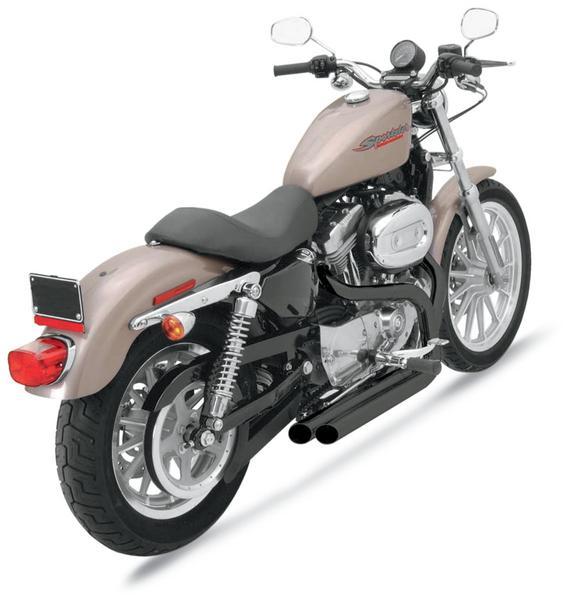 Pro Street Exhaust System - Slash-Cut - Black