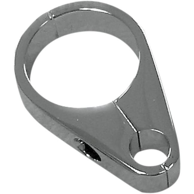 Clutch Cable Clamp for 1.25in. Diameter Handlebar/Frame - Chrome