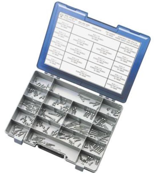 #8 and #10 Fine and Coarse-Thread Knurled Socket-Head Bolt Kit