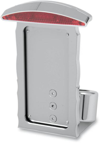 Swingarm Mount Taillight/License Plate Mount - Half-Moon - Flat Vertical
