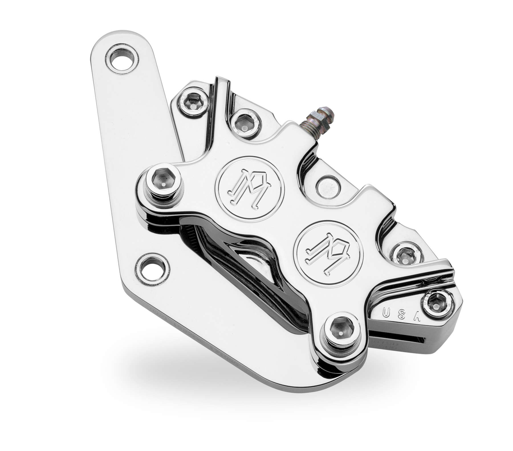 Classic Single Disc Front Brake Caliper Kit - Polished