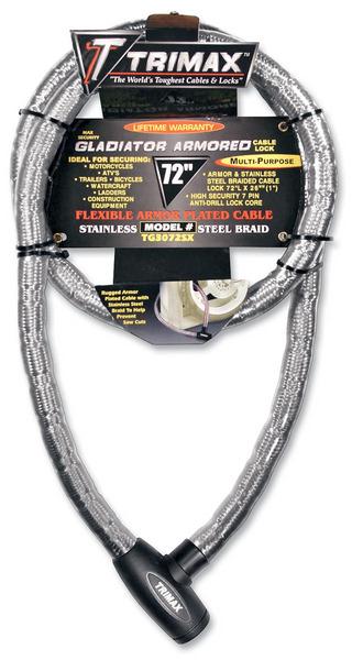 Gladiator Series Armored Cable - 72in. x 26mm Diameter