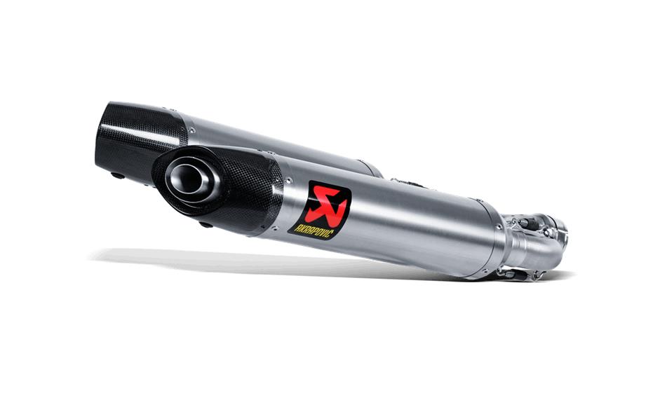 Slip-On Line Dual Exhaust - Titanium Muffler