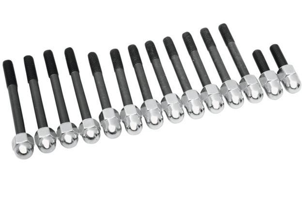 Timing Cover Screw Kit - Acorn Style - Chrome