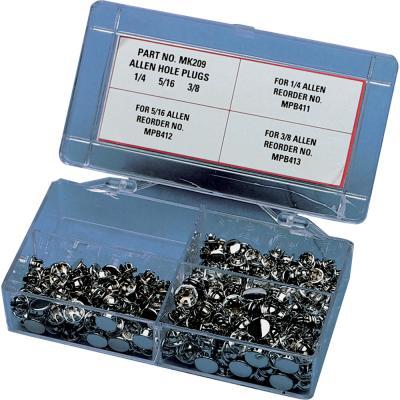 Chrome Steel End Plug Assortment Kit