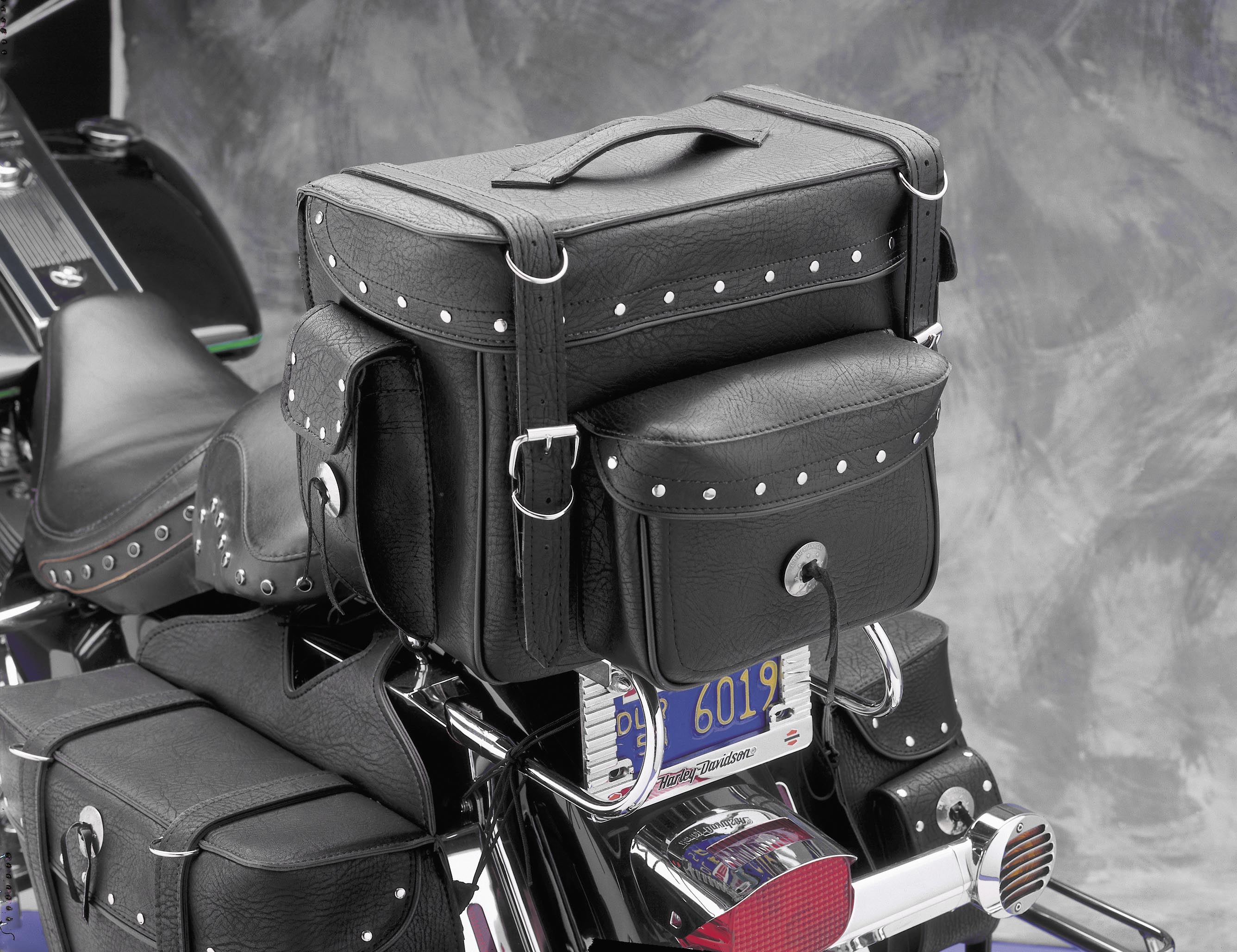 Back Pack Sissy Bar Bag - Riveted