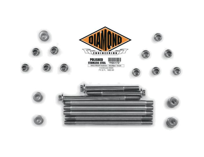 Transmission Side Cover 12-Point Polished Stainless Engine Bolt Kit