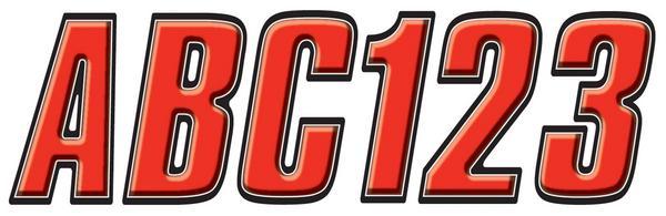 Series 800 Registration Kit - Red/Black with Bevel Outline