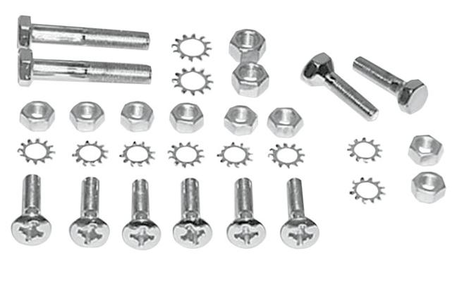 Rear Fender Support Mounting Kit - Chrome