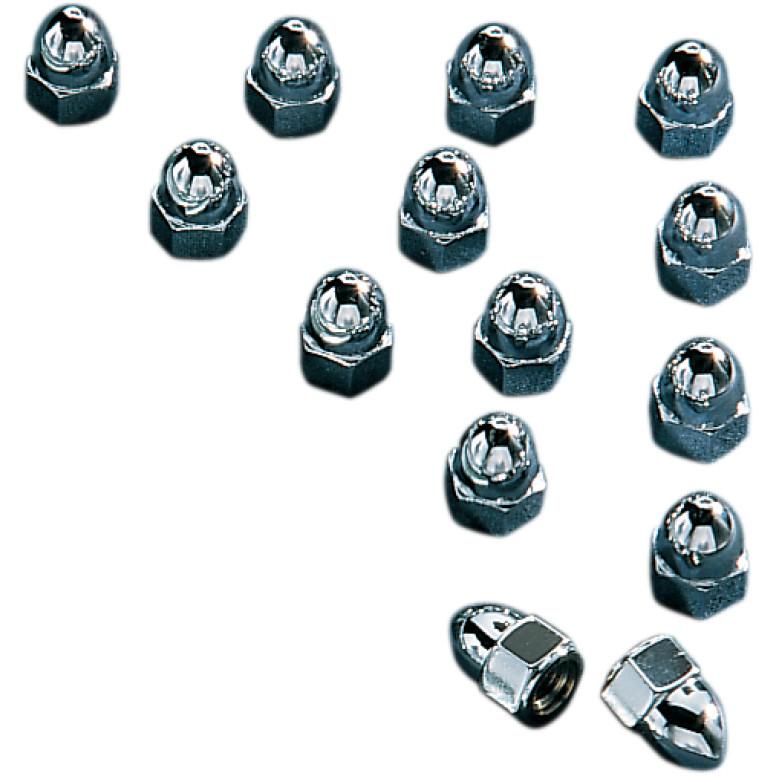 Chrome Acorn Rocker Box Bolt Set