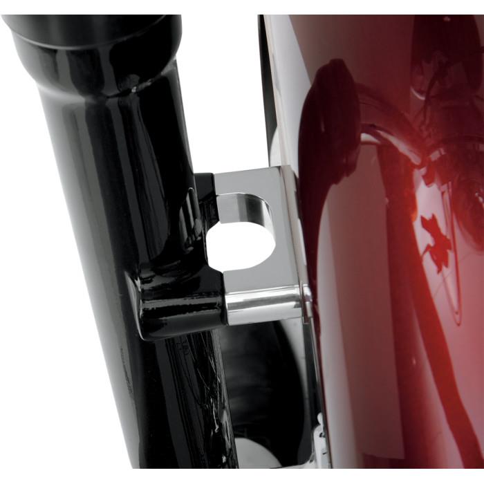 Tire Hugger Front Fender Mounting Blocks for 21in. Tire - Chrome Finish