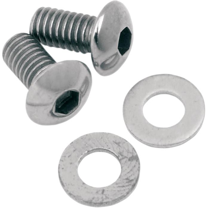 Fork Slider Drain Screws - Button Head - Chrome
